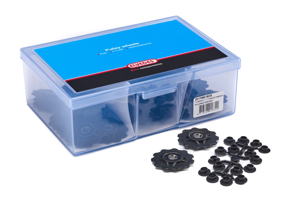 BI00122 - (2017086-Box) , set 10 rotelline per cambio 11 denti