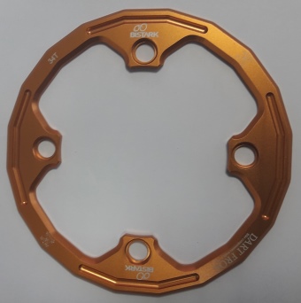 BX28A - Bashring Cruz Arancio B.C.D. 104 mm - Copre fino al 34T